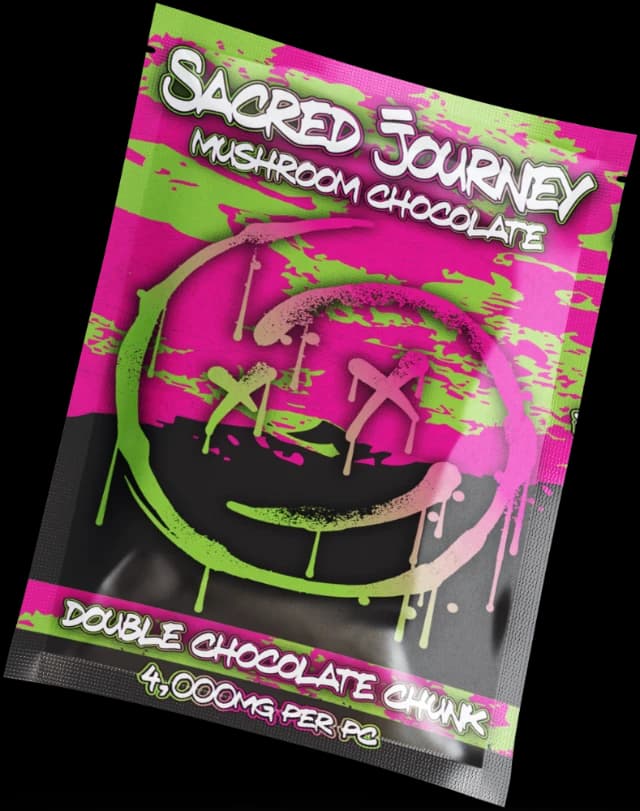Sacred Journey Double Chocolate Chunk mushroom chocolate