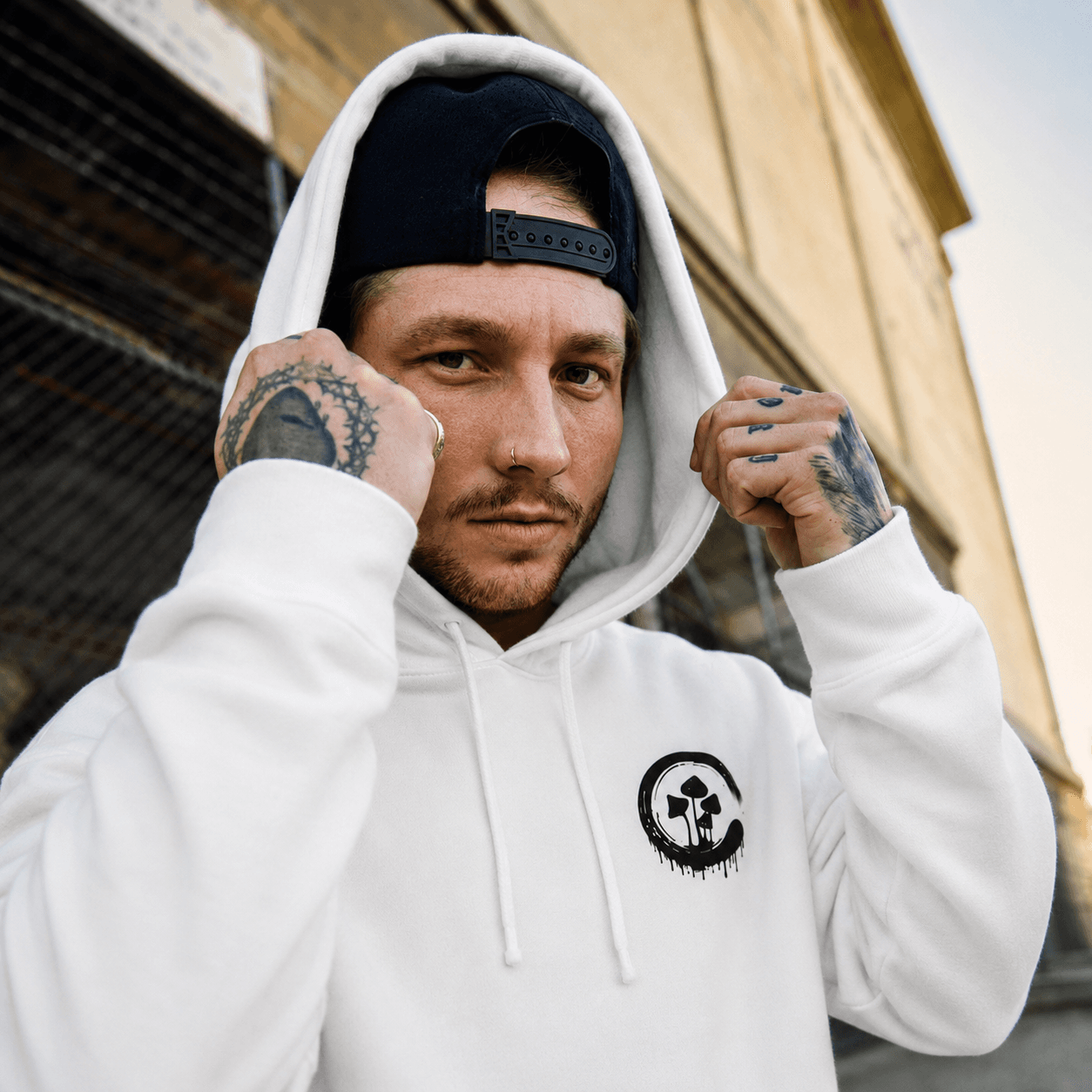 StreetDrip Hoodie — White